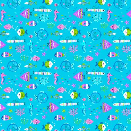 Mystical Mermaids Aqua Under Water Friends