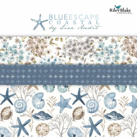 Blue Escape Coastal 5 Inch Stacker 42 Pcs.