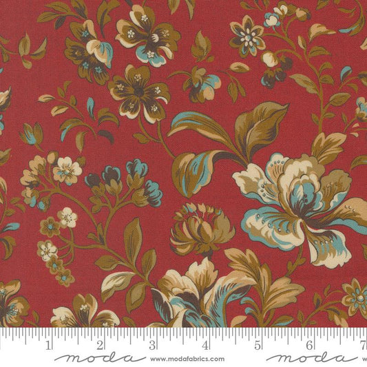 Lydias Lace Crimson Elegant Florals