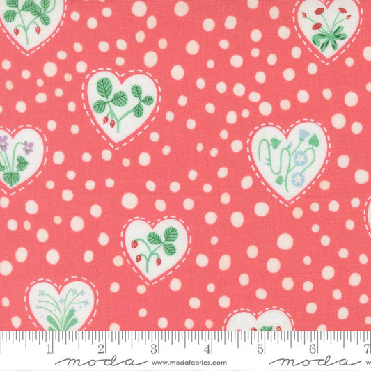Funny Valentine || Floral Hearts || Coral