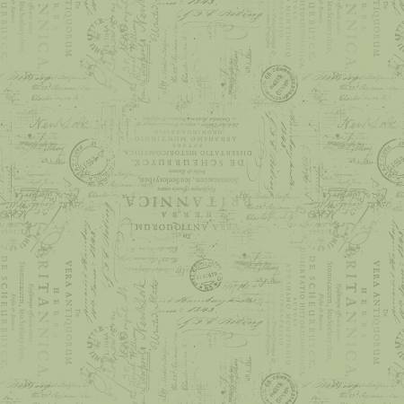 Garden Grace Script Sage Texture