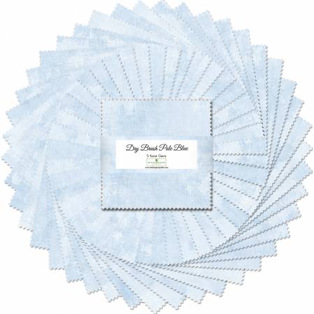 Dry Brush Pale Blue || 5in Squares