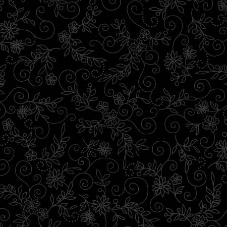Onyx 2 Floral Vine & Scroll