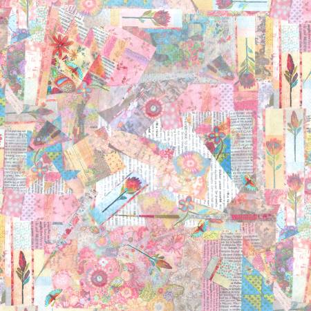 New Vintage Multi 108" Wide Quilt Backing