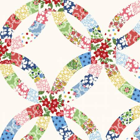 Double Wedding Ring Multi 108" Wide Quilt Backing