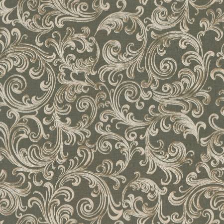 Swirls Suede Quilting Cotton Christmas