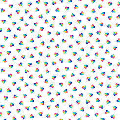 SUNSHINE & RAINBOWS || HEARTS || White