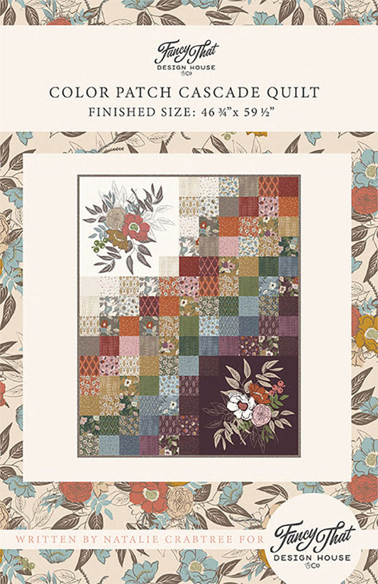 Color Patch Cascade Quilt Pattern