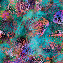 Aquatica Fish Teal 28121-Q