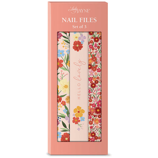 Nail File Pink Floral
