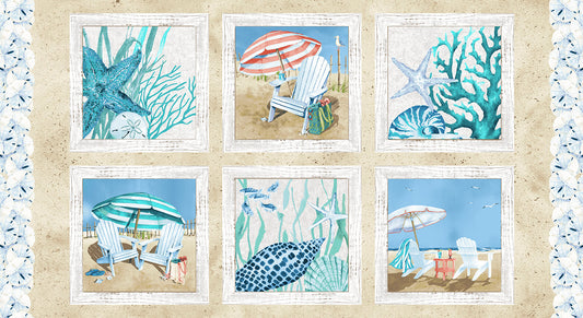 Beach Bound Multi 24" x 44" Panel