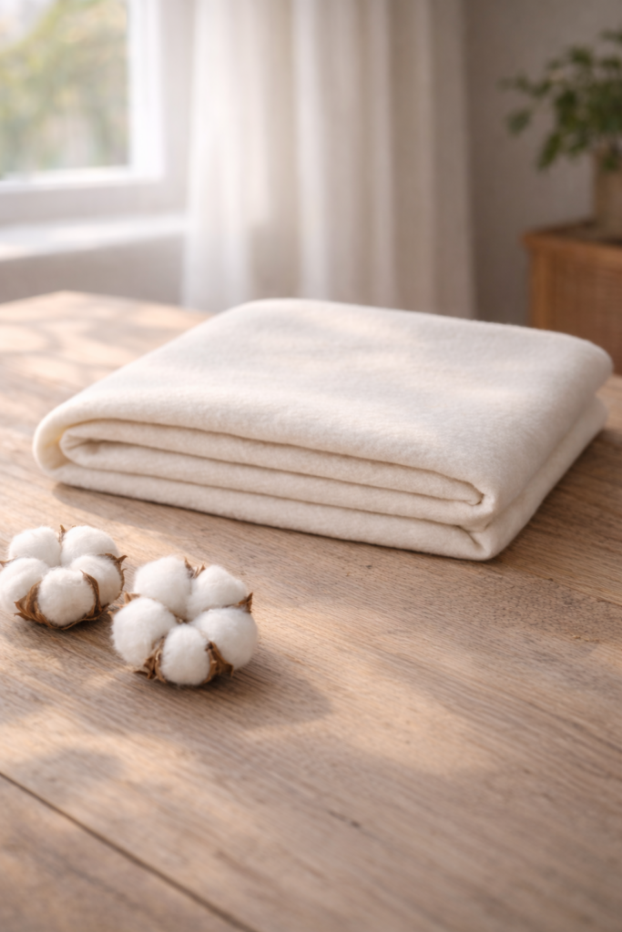 NA King Natural Summer Loft Cotton Batting (Nine Acres)