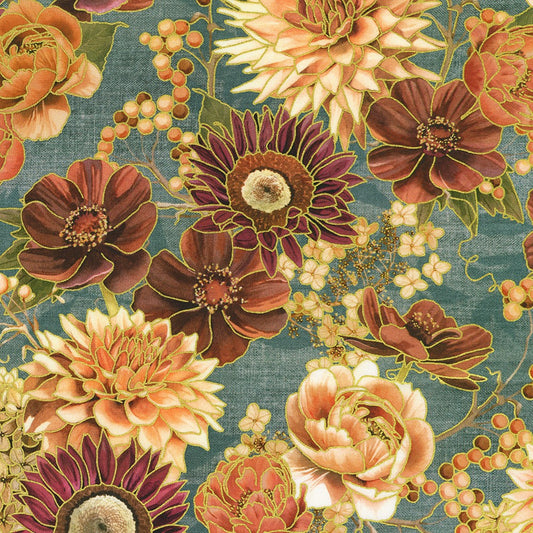 Hello Fall || Dusty Blue Florals