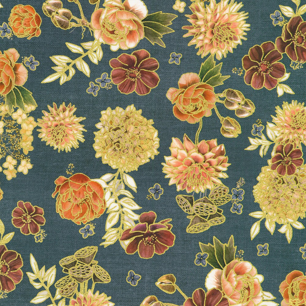 Hello Fall || Denim Tossed Florals