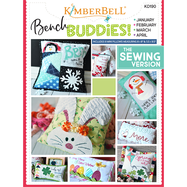 Bench Buddy Series January - April Machine Embroidery CD