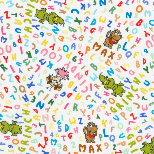 Little Grinch || Tossed Alphabet, Grinch, Max, Cindy Lou || Multi