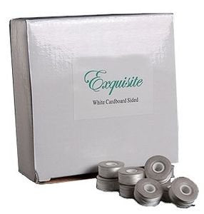 Steady Stitch White Cardboard Pre-wound Bobbins Size L (144 count)