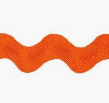 Ric Rac Jumbo - Orange - 1-1/2"