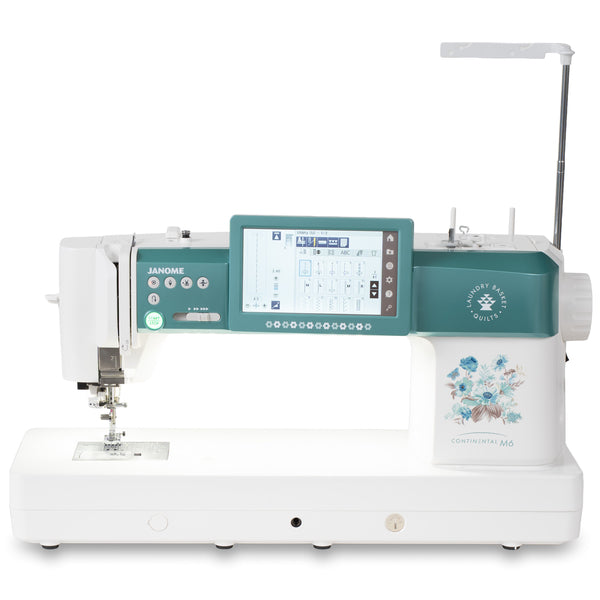 Janome Continental M6 Laundry Basket Quilts Edition Sewing Machine (With a FREE Laundry Basket Quilts Special Edition Trolley For a Limited Time!!)