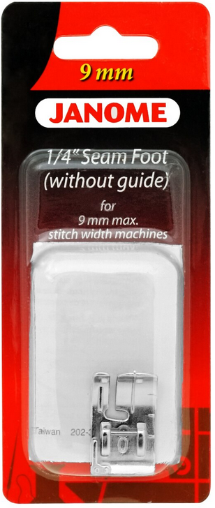 Janome 9mm 1/4" Seam Foot (Without Guide)