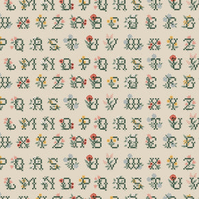 Home Sweet Home || Cross Stitch Letters || Linen