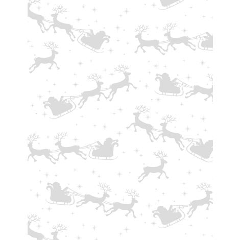 Santa's Sleighs White on White