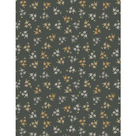 Patch of Sunshine Small Floral Dark Gray