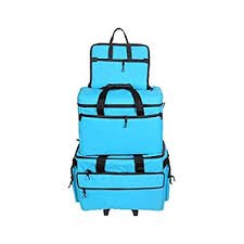 Bluefig 19'' Wheeled Travel Bag Combo - Aqua