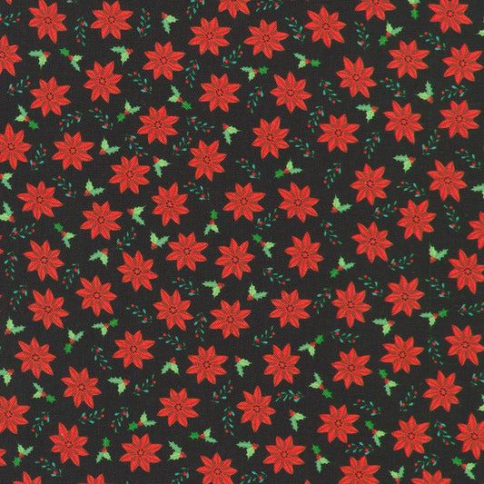 Tiny Tidings || Poinsettias || Black