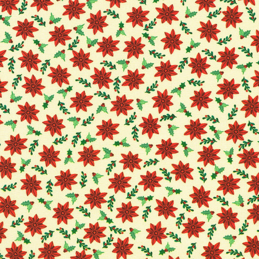Tiny Tidings || Poinsettias || Cream