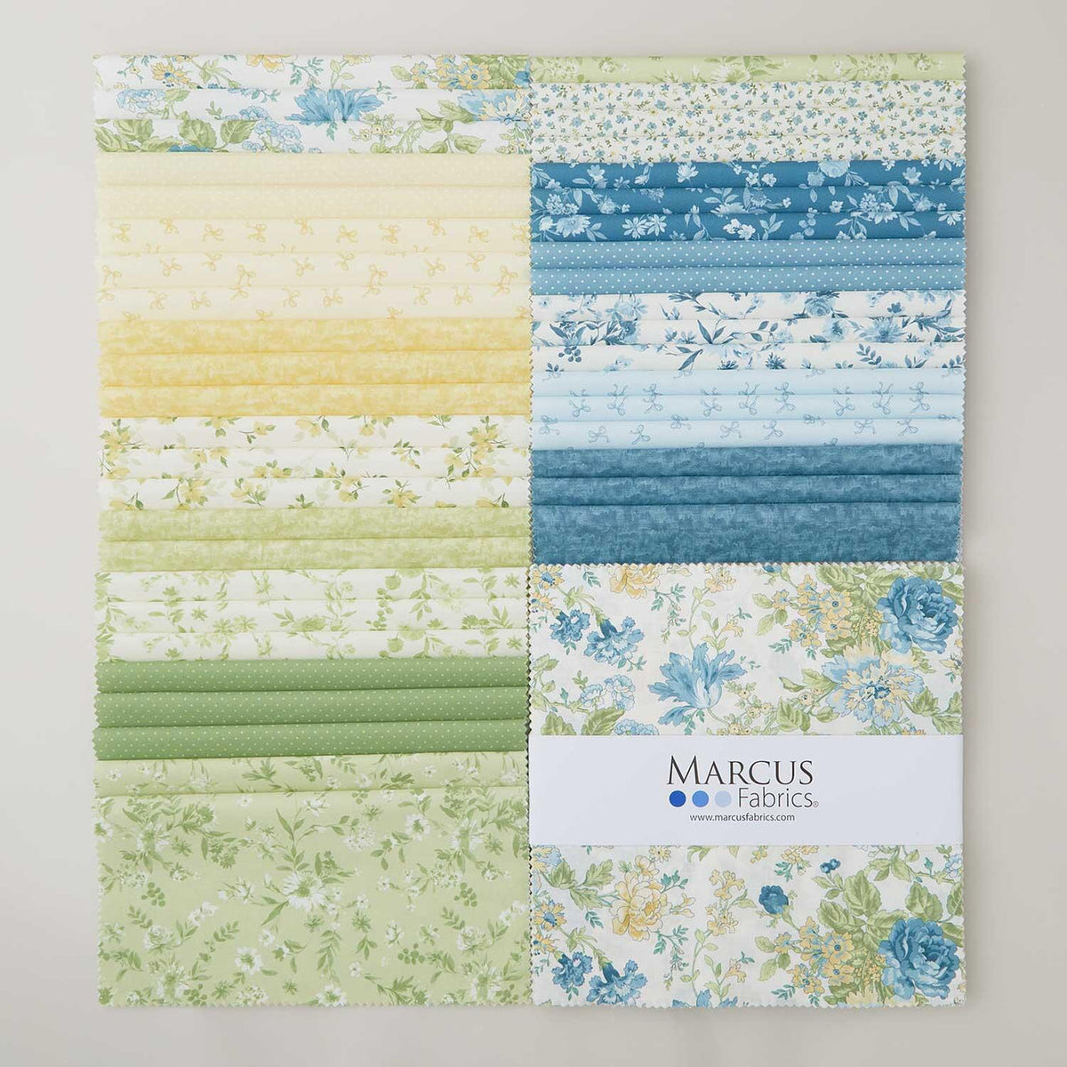 Buttercup & Blues 10 inch squares Marcus Fabrics