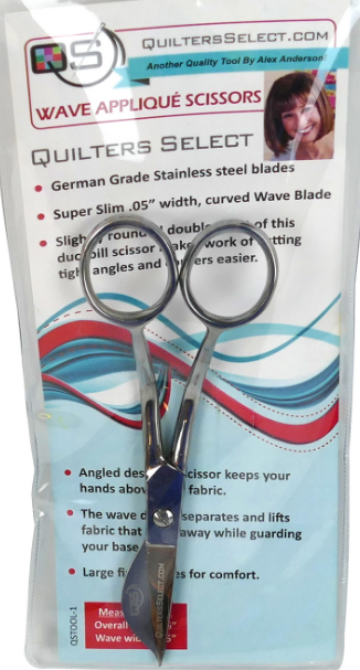 Quilters Select RIGHT Handed Wave Applique Scissor